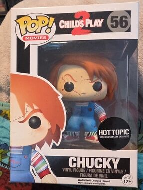 Funko Movies Child's Play 2 Chucky Vinyl Figure - Orange Hair / Blue Outfit #56